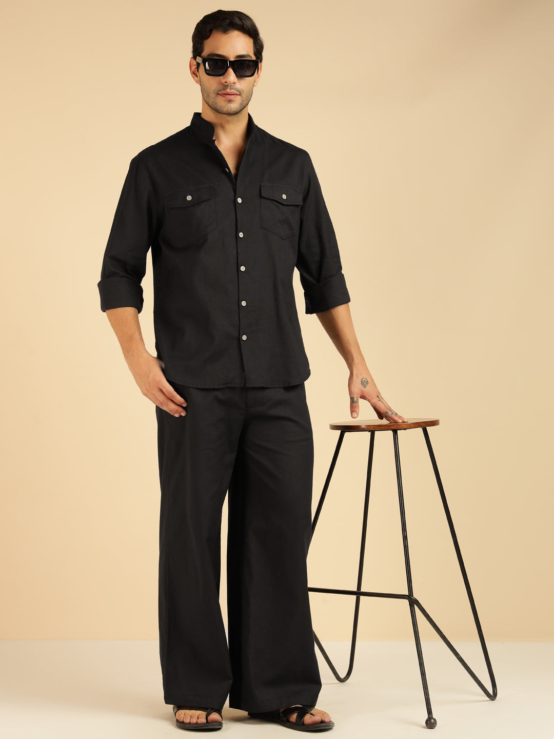 mens black dress pants and shirt What To Wear With Black Pants for Men: Classy but Cool