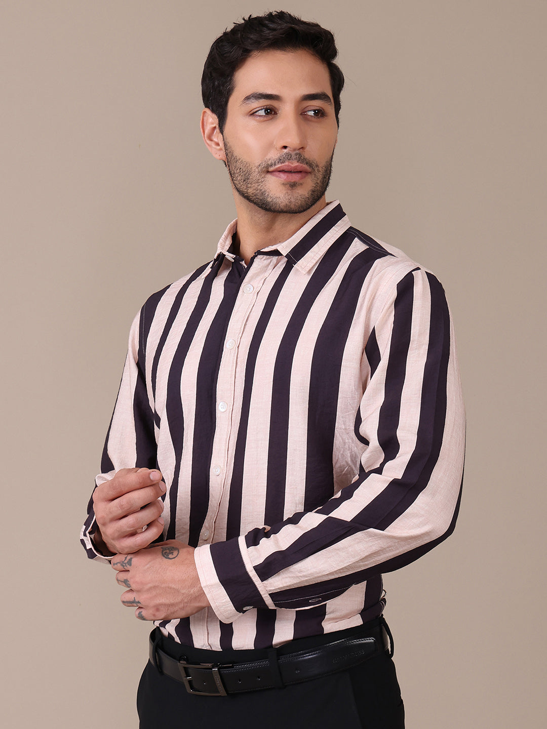 Multi Striped Formal Shirt For Men