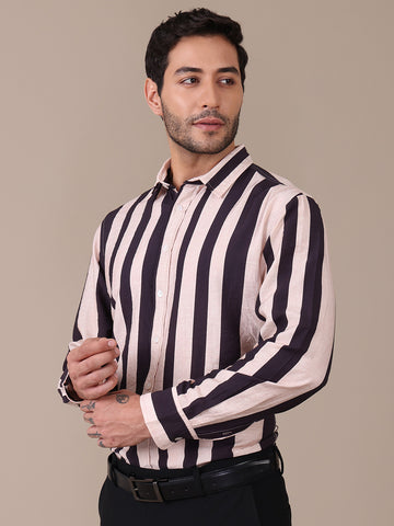 Multi Striped Formal Shirt For Men