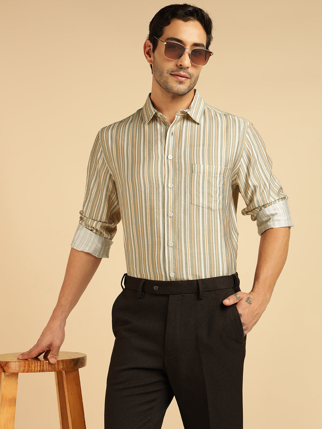Striped Men Formal Shirt