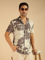 Floral Abstract Printed Men Casual Shirt