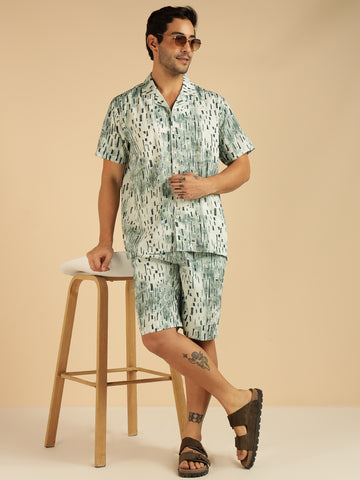 Box Printed Men Co-Ord Set