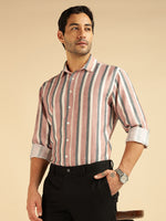 Multi Striped Men Formal Shirt