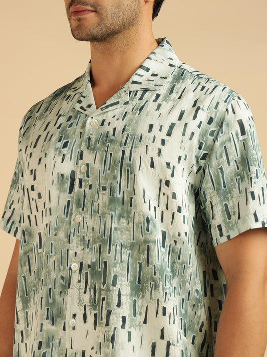 Box Printed Men Co-Ord Set